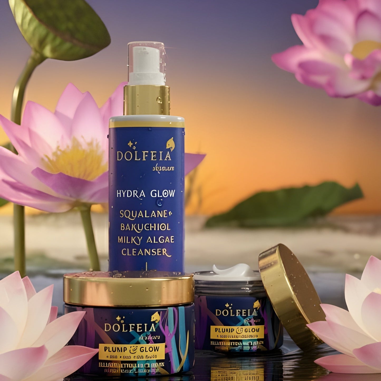 (GLASS SKIN SET) AHA BHA Algae Mask 50gms & Squalane Bakuchiol Milky Algae Cleanser 100ml