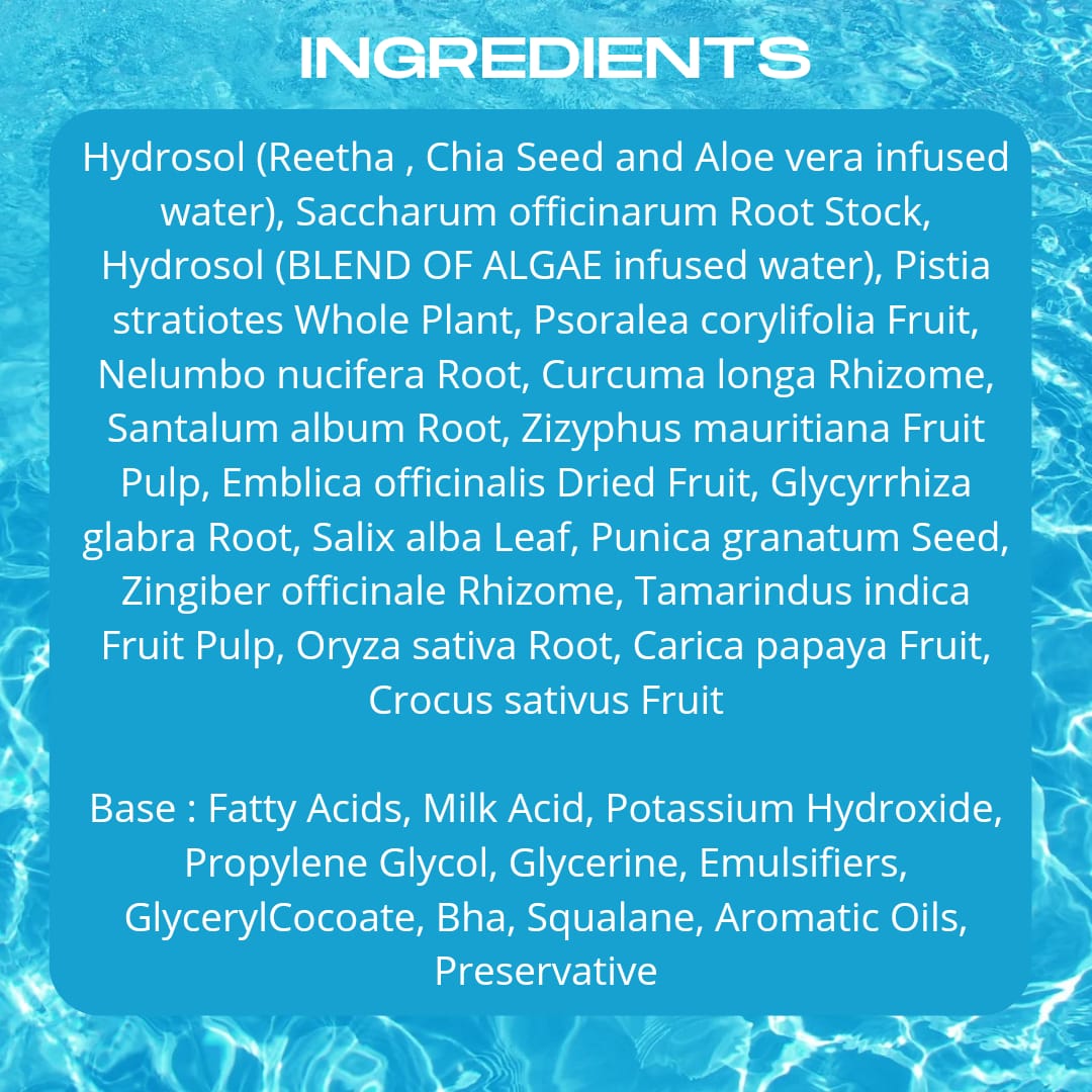 (GLASS SKIN SET) AHA BHA Algae Mask 50gms & Squalane Bakuchiol Milky Algae Cleanser 100ml